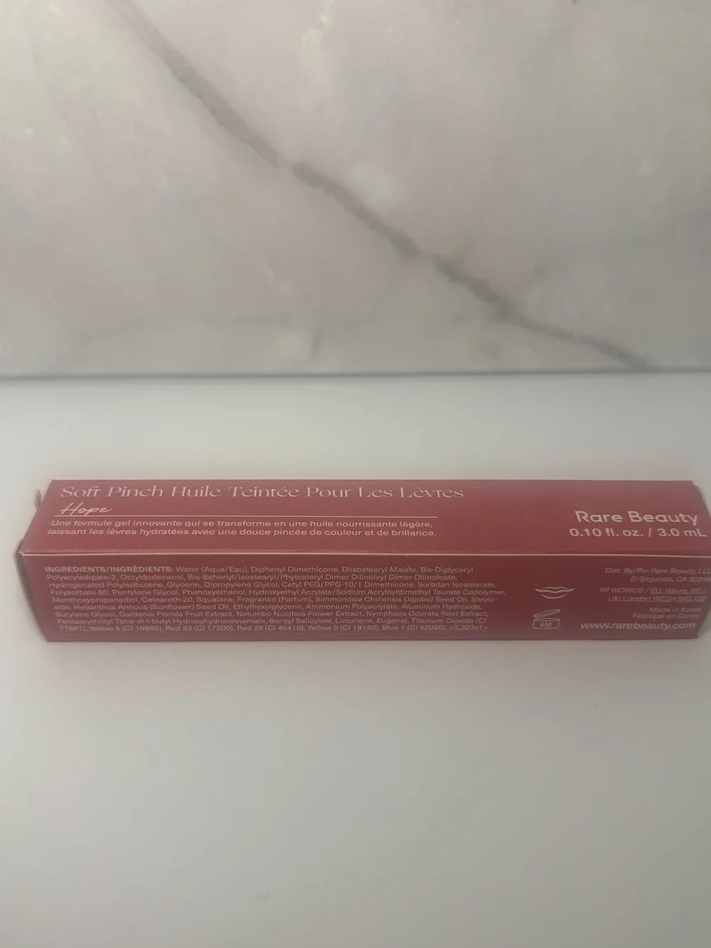 NEW/NIB Rare Beauty Soft Pinch Tinted Lip Oil in Shade Hope
